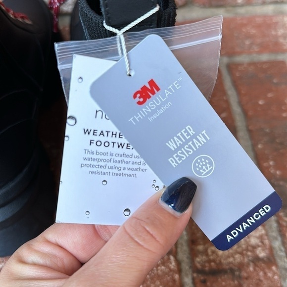 Nurture Whitney Water Resistant Leather Lace-Up Platform Boots Women's Size 8 - Picture 5 of 8